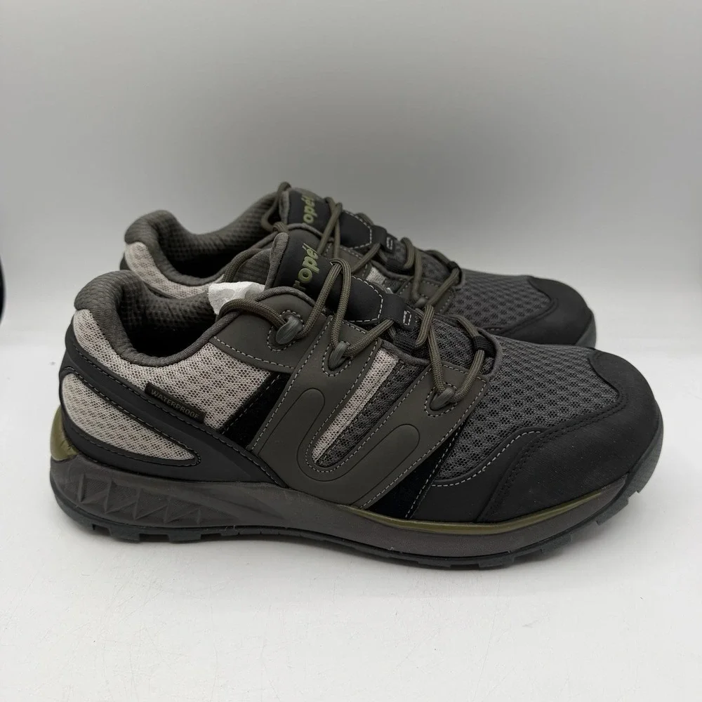 Propet Vercors Shoes Mens Sz 10.5 M(D) Grey/Olive Ortholite Sneakers‎ MOA002S